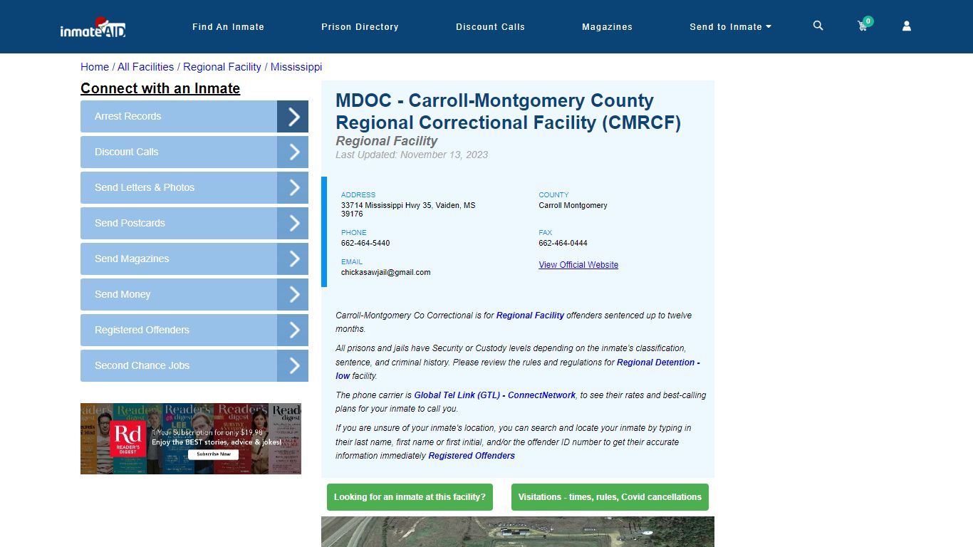 MDOC - Carroll-Montgomery County Regional Correctional ... - InmateAid